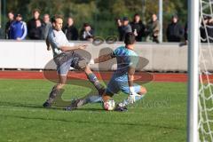 Kreisliga - Saison 2023/2024 - FC Fatih Ingolstadt - TSV Münchsmünster - Maximilian Anthofer grau Münchsmünster - Marco Ernhofer Torwart Fatih - Foto: Meyer Jürgen