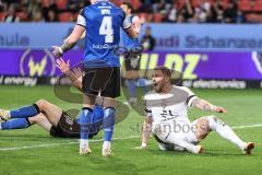 3. Liga; FC Ingolstadt 04 - 
Arminia Bielefeld; Pascal Testroet (37, FCI) am Boden ärgert sich