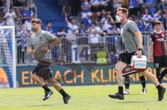 2.BL; SV Darmstadt 98 - FC Ingolstadt 04 - Einsatz medizinische Abteilung, Dr. Stephan Ehler und Georg Meyer Physiotherapeut