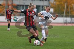 2. Frauen Bundesliga - Saison 2025/26- FC Ingolstadt 04 - VFL Wolfsburg - Jenny Beyer (Nr.8 - FC Ingolstadt Frauen I) - Maja Zielinska weiss Wolfsburg - Foto: Meyer Jürgen