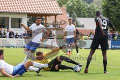 Testspiel; 3. Liga; TSV Berching - FC Ingolstadt 04; Torchance Daouda Beleme (9, FCI) Torwart hält