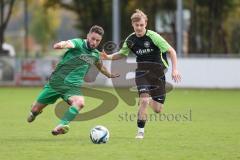 Bezirksliga - Saison 2025/26 - FC Gerolfing - SVA Palzing - Christian Träsch (Nr.3 - FC Gerolfing) - Michael Tafelmaier schwarz Palzing - Foto: Meyer Jürgen