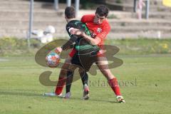 B-Junioren - Bayernliga -  Fc Ingolstadt 04 - SpVgg Greuther Fürth II - Drakulic Ognjen rot FCI-  Lange Hendrik schwarz Fürth - Foto: Meyer Jürgen