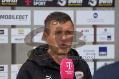 3.Liga - Saison 2022/2023 - Hallersche FC - FC Ingolstadt 04 - Cheftrainer Michael Köllner (FCI) - im Interview mit Magenta TV -  - Foto: Meyer Jürgen