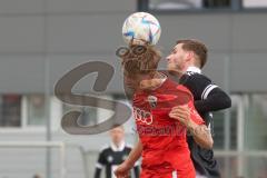 Bayernliga Nord - Saison 2023/24 - FC Ingolstadt 04 II - DJK Ammerthal - Moritz Wiezorrek (Nr.15 - FCI) - Kaiser Marco schwarz Ammerthal  - Foto: Meyer Jürgen