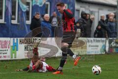 Kreisklasse - Saison 2025/26- Türk SV Ingolstadt - SC Steinberg-  - Tobias Schels rot Steinberg  - Mertcan Gürses weiss Türkisch - Foto: Meyer Jürgen