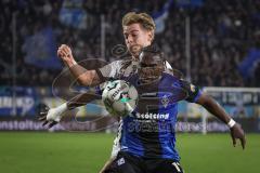 3. Liga - Saison 2026/27 - Waldhof Mannheim - FC Ingolstadt 04 - Max Plath (Nr.14 - FCI) - Darnell Keumo (Nr.17 - Waldhof Mannheim) - Foto: Meyer Jürgen