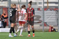 2. Bundesliga Frauen - Saison 2024/25 - FC Ingolstadt 04 Frauen - SC Freiburg II - Der 3:0 Führungstreffer durch Emma Kusch (Nr.9 - FCI Frauen) - jubel -  - XXXXX - Foto: Meyer Jürgen