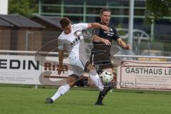 Kreisliga - Saison 2022/2023 - TSV Gaimersheim - SV Hundszell - Maximilian Friebe schwarz Hundszell - Lucas Goetz weiss Gaimersheim - Foto: Meyer Jürgen