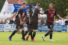 Testspiel; 3. Liga; TSV Berching - FC Ingolstadt 04; Tor Jubel Treffer Jannik Mause (7, FCI) Benjamin Kanuric (8, FCI) Marcel Costly (22, FCI) Daouda Beleme (9, FCI)