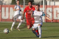 Bayernliga Süd - Saison 2022/2023 - FC Ingolstadt 04 -  TSV Dachau - Krupa Jeroen (Nr.17 - Fc Ingolstadt 04 II) - Maria Mario weiss #5 Dachau - Foto: Meyer Jürgen