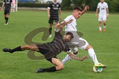 Bezirksliga - Saison 2025/26- TSV Gaimersheim - TSV Rohrbach - Thomas Prawda schwarz Rohrbach - Nico von Swiontek Brzezinski (Nr.17 - TSV Gaimersheim) - Foto: Meyer Jürgen
