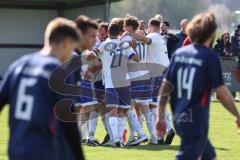 Kreisklasse - SV Hundszell - SV Zuchering - Der 1:0 Führungstreffer durch Tim Liesegang weiss #6 Hundszell - Jubel - Foto: Jürgen Meyer