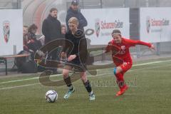 Frauen - Bayernliga - U17 - B-Junioren -  FC Ingolstadt 04 II - FC Forstern - Müller Luisa schwarz Forstern - Lilli Gehl rot FCI - Foto: Meyer Jürgen