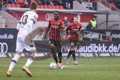 3. Liga; FC Ingolstadt 04 - VfL Osnabrück; Hans Nunoo Sarpei (18 FCI Tobias Schröck (21, FCI)