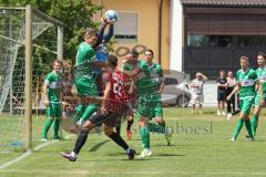 Vorbereitungsspiel - Testspiel - FC Ingolstadt 04 - VFB Eichstätt  - Costly Marcel (#22 FCI) einen Schritt zu spät - Junghans Felix Torwart Eichstätt - Foto: Jürgen Meyer