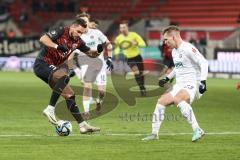 3. Liga; FC Ingolstadt 04 - Erzgebirge Aue; Pascal Testroet (37, FCI) Barylla Anthony (23 Aue) Pepic Mirnes (10 Aue)