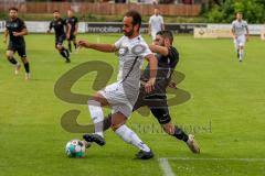 Testspiel -SV Manching - TSV Abensberg - Düzgün Hakan (Nr.21 - SV Manching) - Treitinger Tobias weiss Abensberg - Foto: Jürgen Meyer