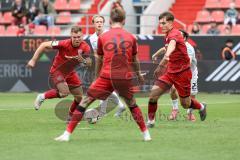 3. Liga; FC Ingolstadt 04 - SSV Ulm; Simon Lorenz (32, FCI) Elias Decker (4, FCI) Frederik Christensen (11, FCI)