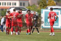 Bezirksliga - Saison 2024/25- TSV Gaimersheim - FC Fatih Ingolstadt - Eron Dervisi rot Fatih mit dem 0:1 Führungstreffer - Jubel -  - XXXXX - Foto: Meyer Jürgen
