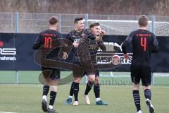 Bayernliga Süd - Saison 2021/2022 - FC Ingolstadt 04 II -  SpVgg Unterhaching - Der 3:1 Führungstreffer durch Fabian Cavadias #5 FCI - jubel - Foto: Meyer Jürgen