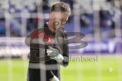 3. Liga; Erzgebirge Aue - FC Ingolstadt 04; Torwart Boevink Pelle (26 FCI) vor dem Spiel