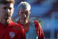 2024_1_20 - 3. Liga - Saison 2023/24 - HallescherFC - FC Ingolstadt 04 -  - Benjamin Kanuric (Nr.8 - FC Ingolstadt 04) vor dem Spiel  -  - XXXXX - Foto: Meyer Jürgen