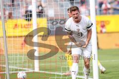 Toto-Pokal Finale; Würzburger Kickers - FC Ingolstadt 04; Tor Jubel Treffer Sebastian Grönning (11, FCI) Torwart Vincent Friedsam (WK 27)