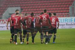 3. Liga - FC Ingolstadt 04 - Hallescher FC - Stefan Kutschke (30, FCI) Tor durch Elfmeter Jubel, Dennis Eckert Ayensa (7, FCI) Caniggia Ginola Elva (14, FCI) Thomas Keller (27, FCI) Filip Bilbija (35, FCI) Peter Kurzweg (16, FCI)