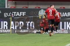 3.Liga - Saison 2022/2023 - FC Ingolstadt 04 -  MSV Duisburg - Der 1:0 Führungstreffer durch Tim Civeja (Nr.8 - FCI) - jubel - Foto: Meyer Jürgen