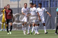 3. Liga; Testspiel; FC Ingolstadt 04 - FC Heidenheim; Tor Jubel Treffer Föhrenbach Jonas (FCH) Pieringer Marvin (FCH) Dinkci Eren (FCH) Mladen Cvjetinovic (19, FCI)