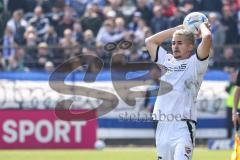3. Liga; SV Meppen - FC Ingolstadt 04; Einwurf Thomas Rausch (45, FCI)