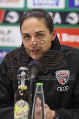 3. Liga; 1. FC Schweinfurt 05 - FC Ingolstadt 04; Pressekonferenz Interview Cheftrainerin Sabrina Wittmann (FCI)