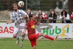 Kreisliga - Saison 2024/25- TSV Kösching - TSV Hohenwart - Sebastian Herker weiss Hohenwart- Johannes Tannwitz rot Kösching - XXXXX - Foto: Meyer Jürgen