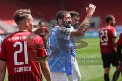 3. Liga - FC Ingolstadt 04 - TSV 1860 München - Mölders Sascha (9, 1860) meckert zu Stefan Kutschke (30, FCI)