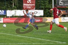 Kreisliga - Saison 2023/2024 - Türk SV Ingolstadt - TSV Mümchsmünster - Adrian Nagel weiss M-münster mit einer 100% chance die er jedoch vergibt - Kresimir Puzic rot Türk SV - Foto: Meyer Jürgen