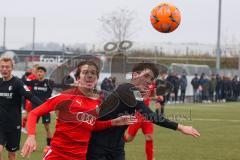 A-Junioren - Bundesliga Süd Fc Ingolstadt 04 - SC Freiburg -  Causevic Benjamin (Nr.10 - FC Ingolstadt A-Jugend)  - Schopper David schwarz Freiburg - Foto: Meyer Jürgen