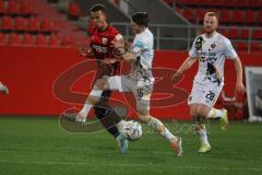 3.Liga - Saison 2022/2023 - FC Ingolstadt 04 -  Dynamo Dresden - Marcel Costly (Nr.22 - FCI) - Robin Tim Becker (Nr.16 - Dresden) - Foto: Meyer Jürgen