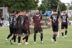 Testspiel - 2. Bundesliga - VfB Eichstätt - FC Ingolstadt 04 - Tor Jubel Fatih Kaya (9, FCI) Justin Butler (31, FCI) Jonatan Kotzke (25, FCI) Merlin Röhl (34, FCI) Nico Antonitsch (5, FCI)