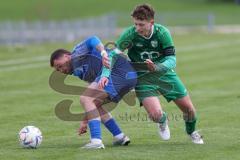 Kreisliga - Saison 2023/24 - SV Lippertshofen - SV Hundszell - Martin Kusche blau Hundszell - Taavi Hoffmann
 grün Lippertshofen - Foto: Meyer Jürgen