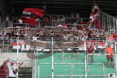 3. Liga - Saison 2026/27 - SC Preussen Münster - FC Ingolstadt 04 - Das Spiel ist aus -  mitgereiste Fans -  - Foto: Meyer Jürgen