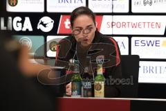 3. Liga - Saison 2025/26 - SV Wehen/Wiesbaden - FC Ingolstadt 04  - Cheftrainerin Sabrina Wittmann (FCI) bei der PK nach dem Spiel - XXXXX - Foto: Meyer Jürgen