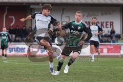 Bezirksliga - Saison 2025/26- TSV Gaimersheim - TSV Ober./Unterh.stadt - Quendrim Hoti (Nr.4 - TSV Gaimersheim) - Amadeus Taubert grau Ober/. Unterh.stadt - Foto: Meyer Jürgen