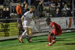 Toto-Pokal; 
Türkgücü München - FC Ingolstadt 04; David Kopacz (29, FCI) Zweikampf Kampf um den Ball Nsingi, Rabbi ( TGM)