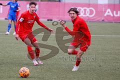 A - Junioren Bundesliga Süd/Südwest -  Saison 2021/2022 - FC Ingolstadt 04 - Heidenheim - Perconti Jonas (#2 FCI) - Causevic Benjamin (#17 FCI) - Foto: Meyer Jürgen