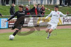 Toto-Pokal; ATSV Erlangen - FC Ingolstadt 04; Flanke Hawkins Jalen (20 FCI) Sebastien Döring ( ATSV)