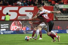 2.BL; 1. FC Nürnberg - FC Ingolstadt 04; Schuß Tor Jubel Treffer Florian Pick (26 FCI) Handwerker Tim (29 , 1.FCN)