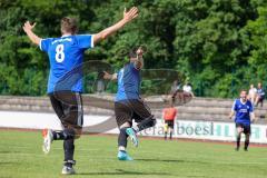 Sparkassenpokal - DJK Ingolstadt - FC Gerolfing Der 1:0 Führungstreffer durch #7 Furkan Eroglu DJK Ingolstadt - jubel -  Foto: Jürgen Meyer