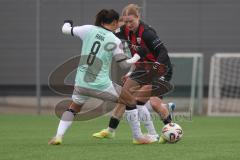 2. Bundesliga Frauen - Saison 2025/26 - FC Ingolstadt 04 Frauen - FFC Turbine Potsdam - Nina Penzkofer (Nr.29 - FC Ingolstadt Frauen I) - Okuma Rana weiss Potsdam - Foto: Meyer Jürgen