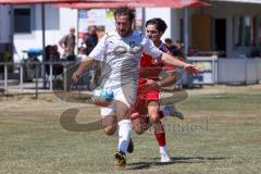 Kreisliga - Saison 2022/2023 - Türk.SV Ingolstadt - DJK Ingolstadt - Halil Akinci weiss DJK Ingolstadt - Eray Genc rot Türk.SV Ing.- Foto: Meyer Jürgen